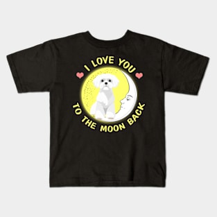 I Love You To The Moon And Back Westie Kids T-Shirt